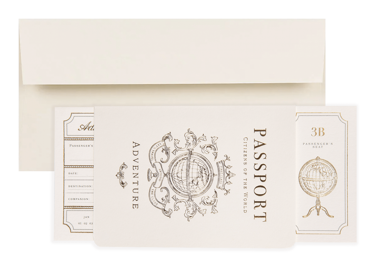 Natural Passport Card & Travel Ticket Luxury Passport Card